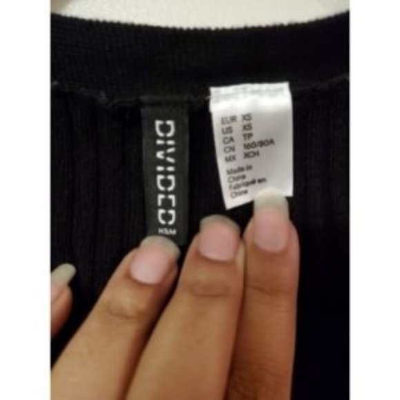 Divided Crop Ribbed Sweater - Picture 4 of 4